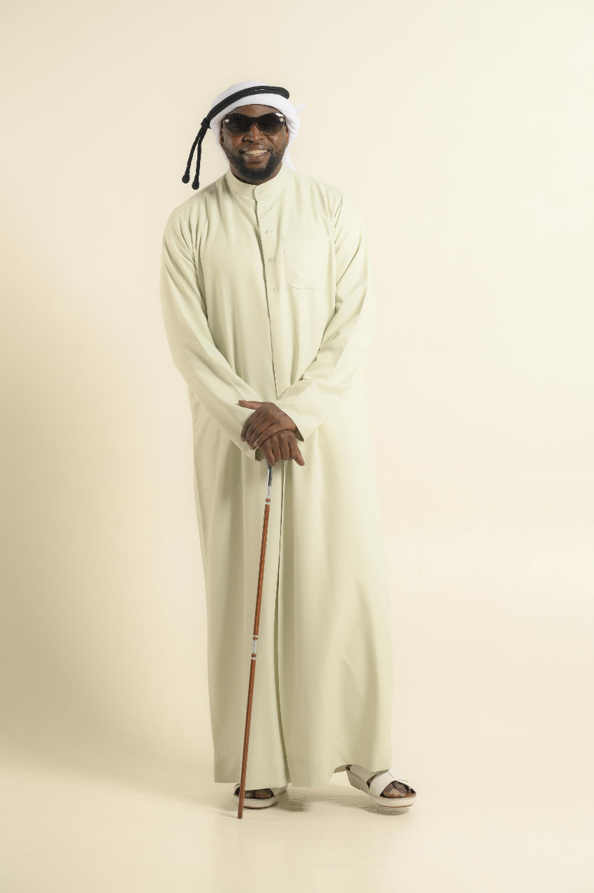 Swag Reloaded Kuwaiti In Pistachio Haze Kandura — 24K | The World’s Most Wanted Kandura