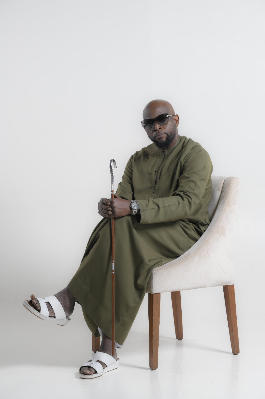 Bedouin Oasis Classic Emirati In Verdant Silence Kandura — 24K | The World’s Most Wanted Kandura