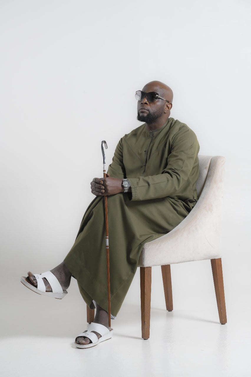 Bedouin Oasis Classic Emirati In Verdant Silence Kandura — 24K | The World’s Most Wanted Kandura