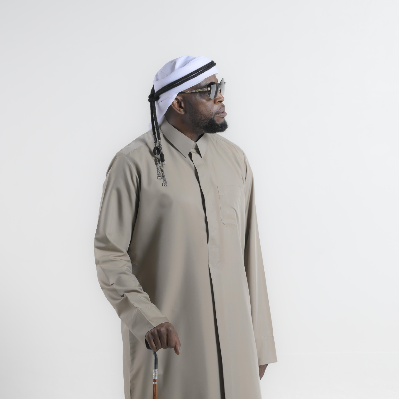 Qatari In Taupe Beige Kandura — 24K | The World’s Most Wanted Kandura